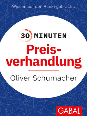 cover image of 30 Minuten Preisverhandlung